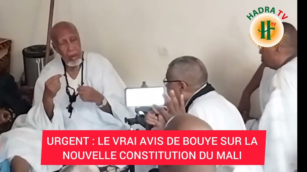 #URGENT : LE VRAI AVIS DE BOUYE SUR LA NOUVELLE CONSTITUTION DU MALI
