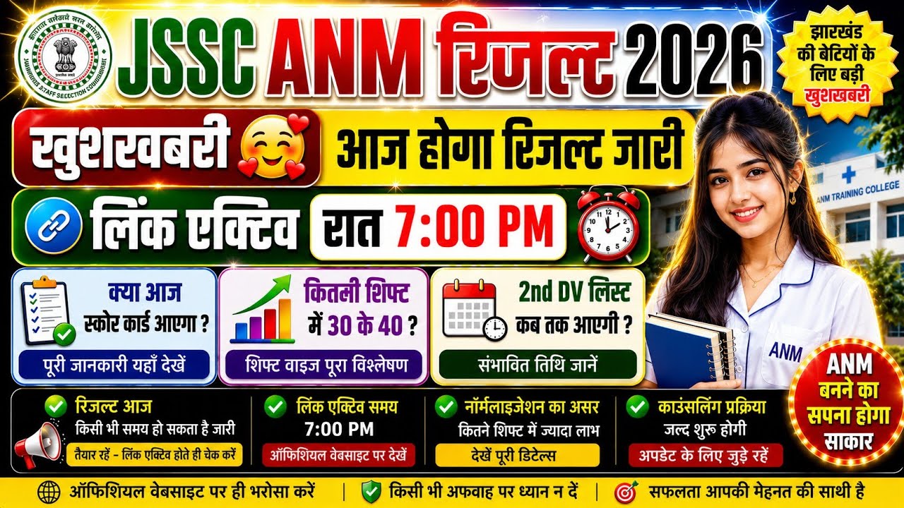 JSSC ANM RESULT 2026 | JSSC ANM UPDATE | JSSC ANM | WHEN WILL THE JSSC ANM RESULT BE RELEASED | A...