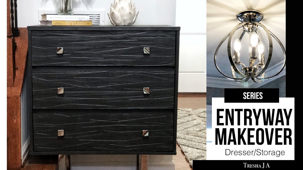 DIY Entryway Makeover  - Dresser Hack | Episode 4