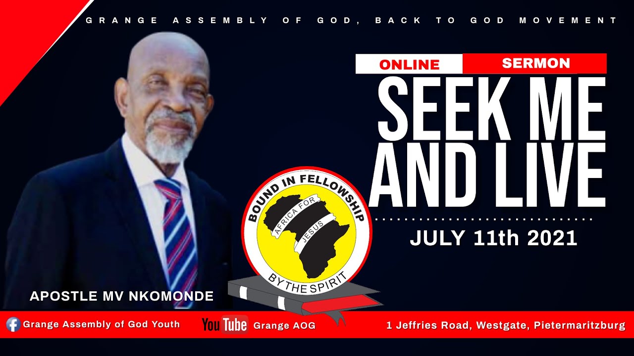 Apostle MV Nkomonde - Seek Me and Live