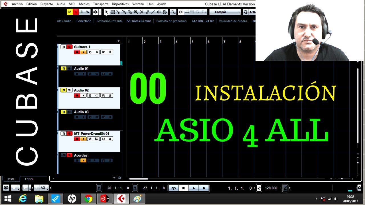 1/6 TUTORIAL DE CUBASE para PRINCIPIANTES: Instalar DRIVERS ASIO4ALL