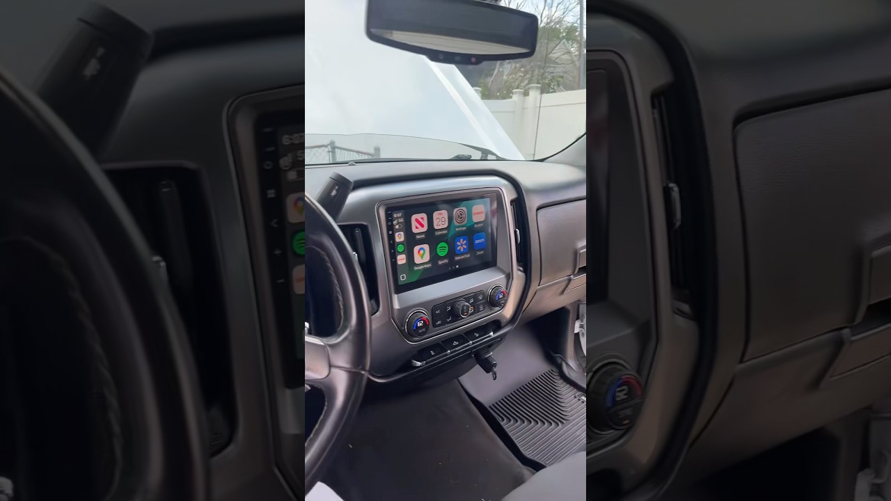 Обновление экрана головного устройства CarPlay для Chevrolet Silverado / GMC Sierra 2014-2018 год...