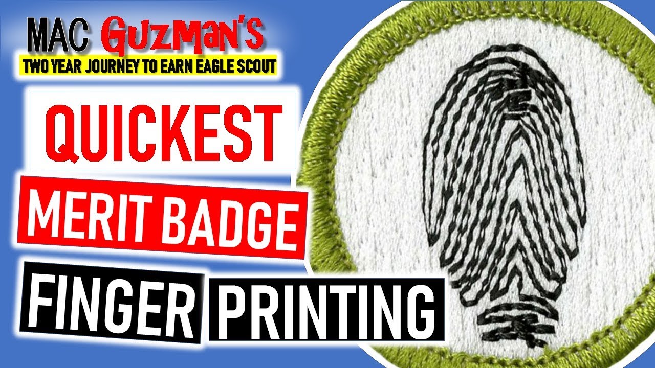 Quickest Merit Badge - How To Get The Fingerprinting Merit Badge