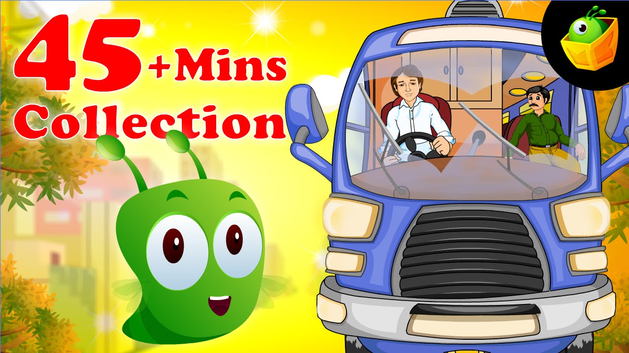 Wheels On The Bus And More Rhymes - 45 Plus Mins Compilation Of English Nursery Rhymes  For Kids