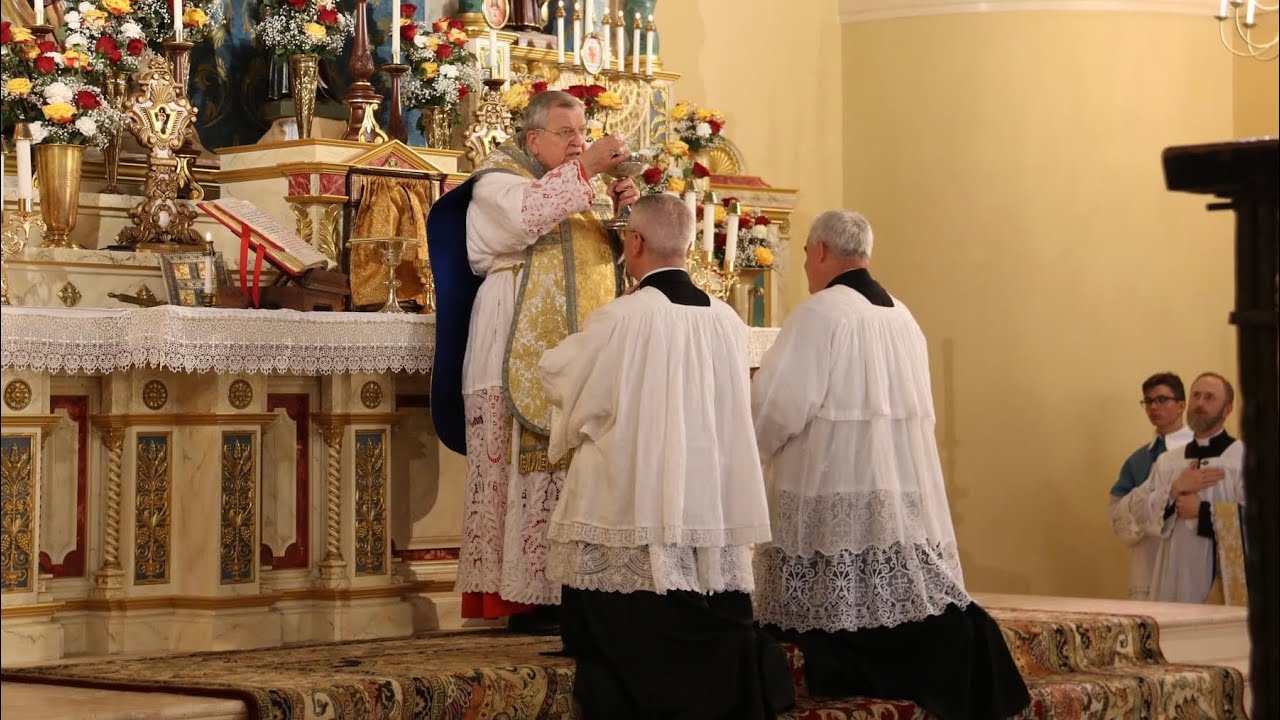 Jesu Rex Admirabilis - Palestrina (Traditional Latin Mass with Cardinal Burke)