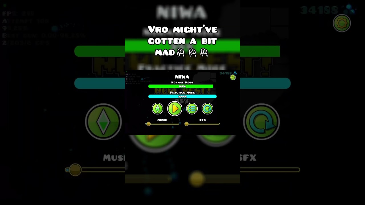 Vro got a bit mad 🥀🥀🥀 |  #geometrydash #gd #gaming