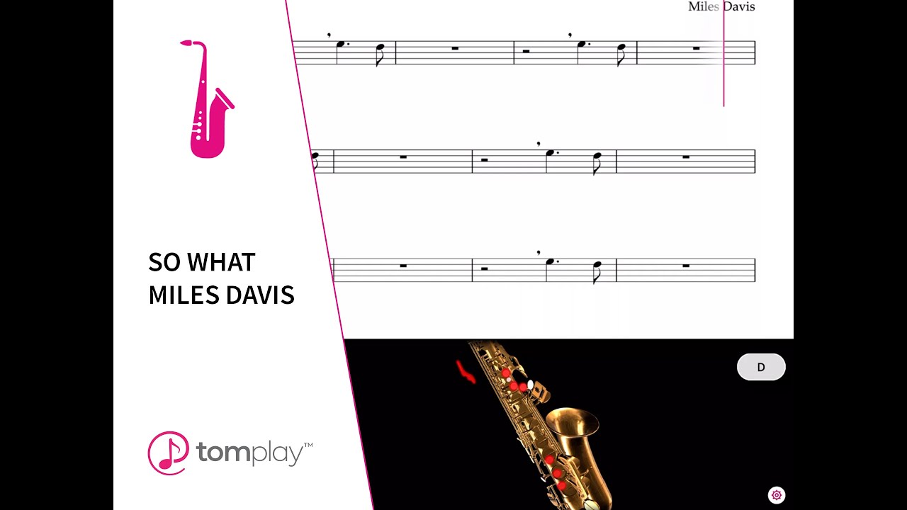 So What by Miles Davis for Alto Saxophone 🎷🎶