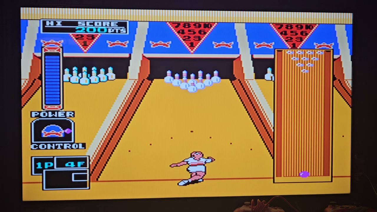 I play as my Cousin Aly on Championship Bowling for the NES