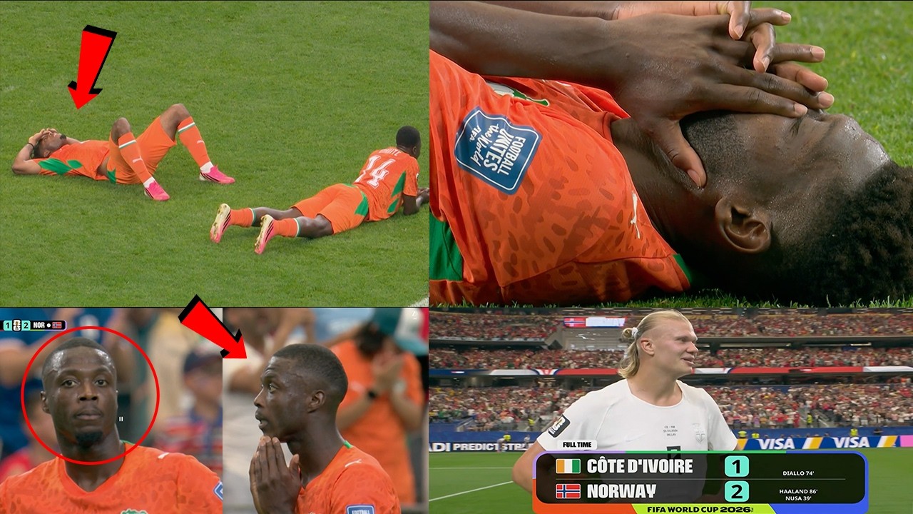 💔 Ivory Coast Players in Tears After Haaland's Late Goal Ends Their World Cup Dream! 😭