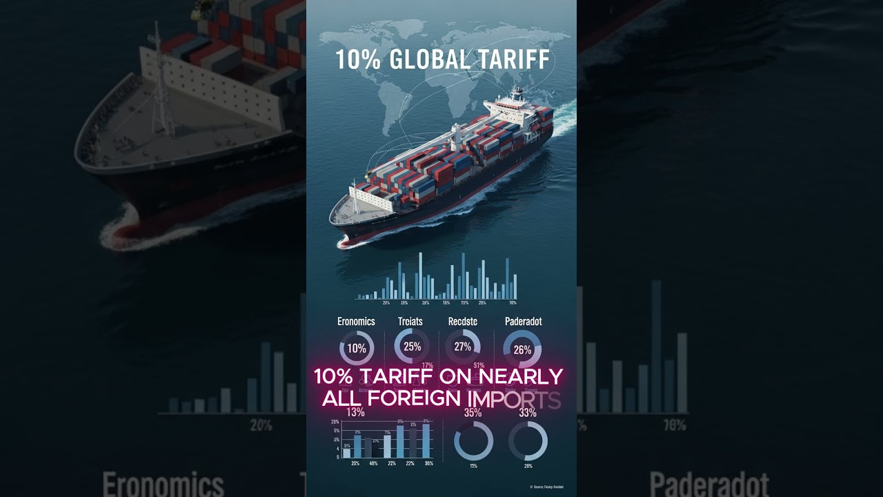 Supreme Court Strikes Down Tariffs , Trump Imposes New 10% Global Duty #finance  #tariffs