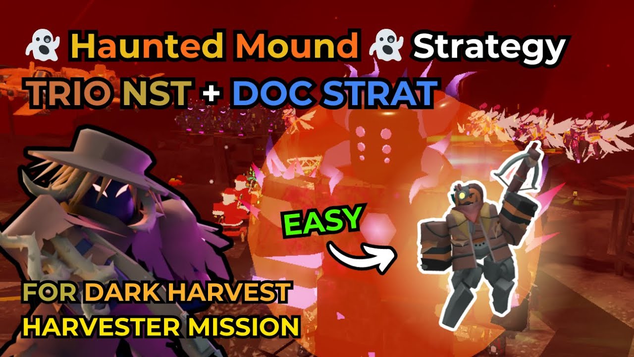 👻Haunted Mound👻P2 || EASY TRIO NST HARDCORE WRECKED BATTLEFIELD 2 || Roblox Tower Defense Simulator