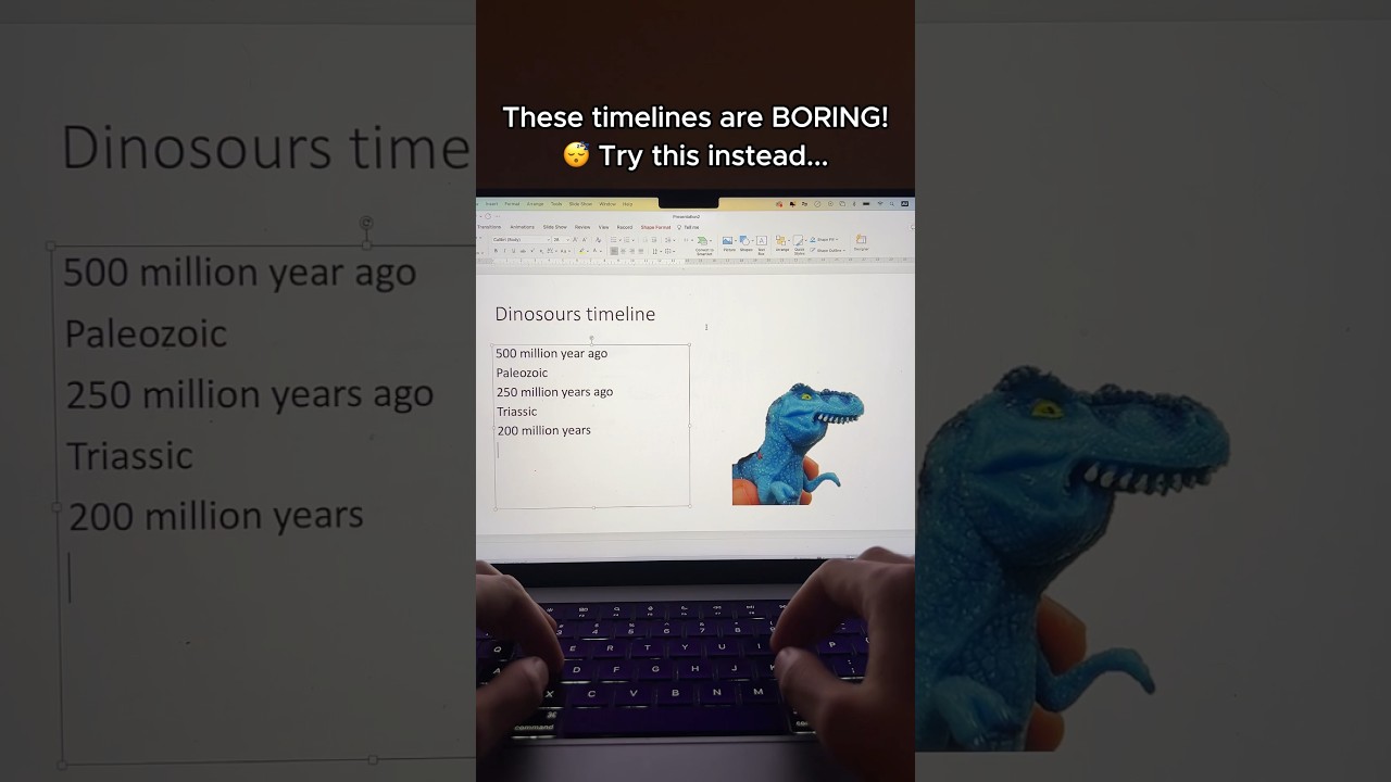 PowerPoint Trick to fix boring timelines 😴 #powerpoint
