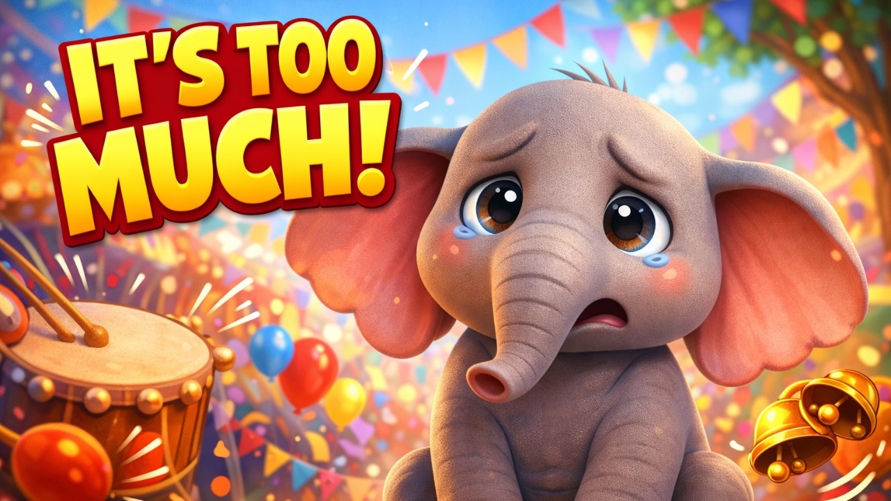 Eli the Elephant’s Loud Day | A Kids Story About Feeling Overwhelmed