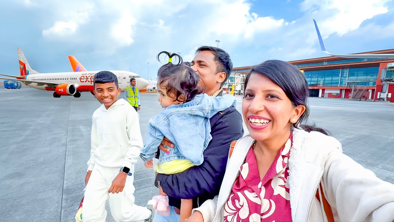 Baby & Aadi's Fisrt Flight Exeperience😍