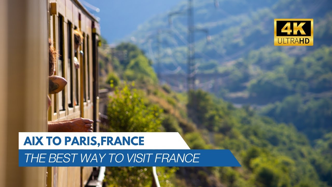 [4K] Train ride to Paris (Gare de Lyon) from Aix-en- Provence | BEST way to travel in France