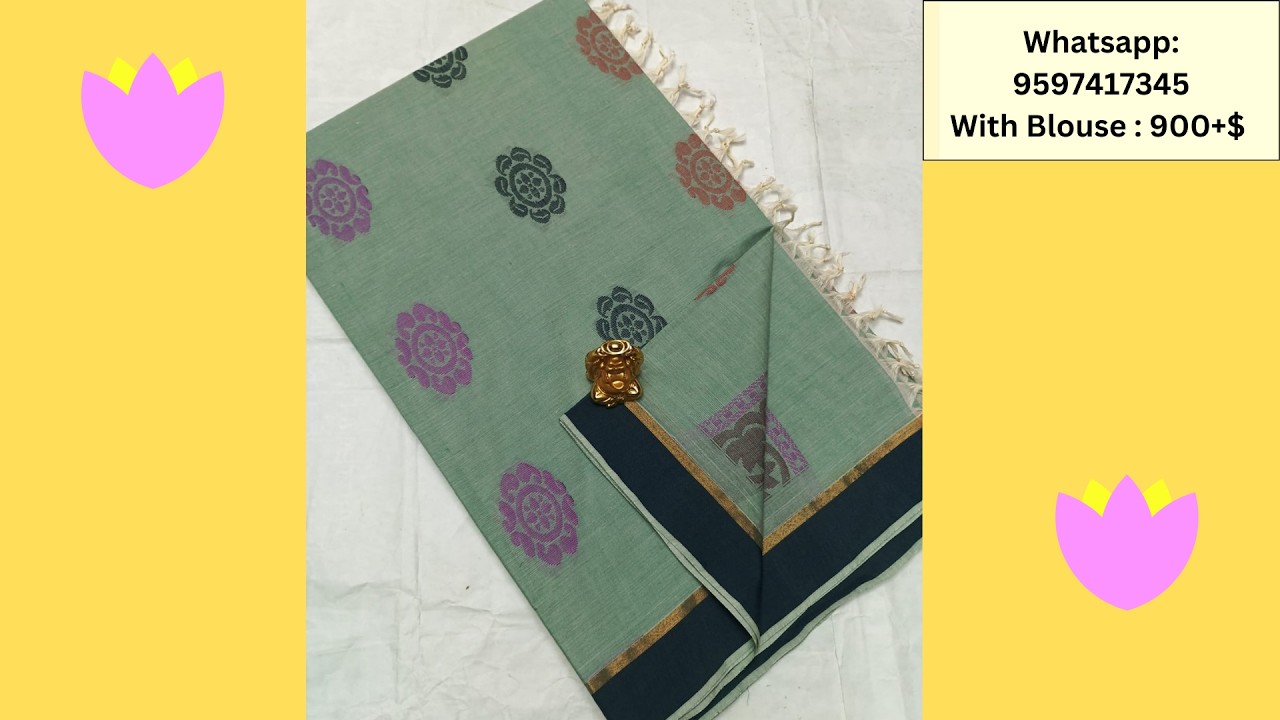 Negamam Handloom Cotton Sarees Video 12|Whatsapp 9597417345|900+Shipping|Shop  @ValappamSareez