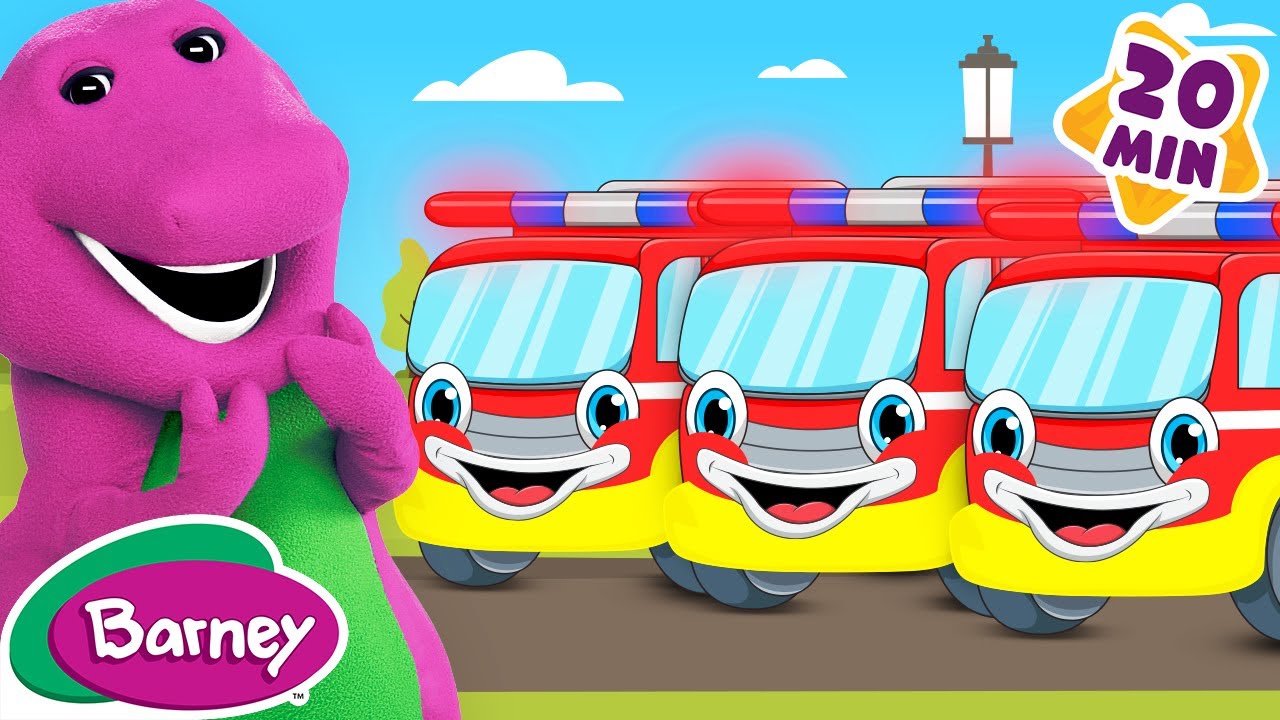 Firetruck Parade + More Barney Nursery Rhymes and Kids Songs