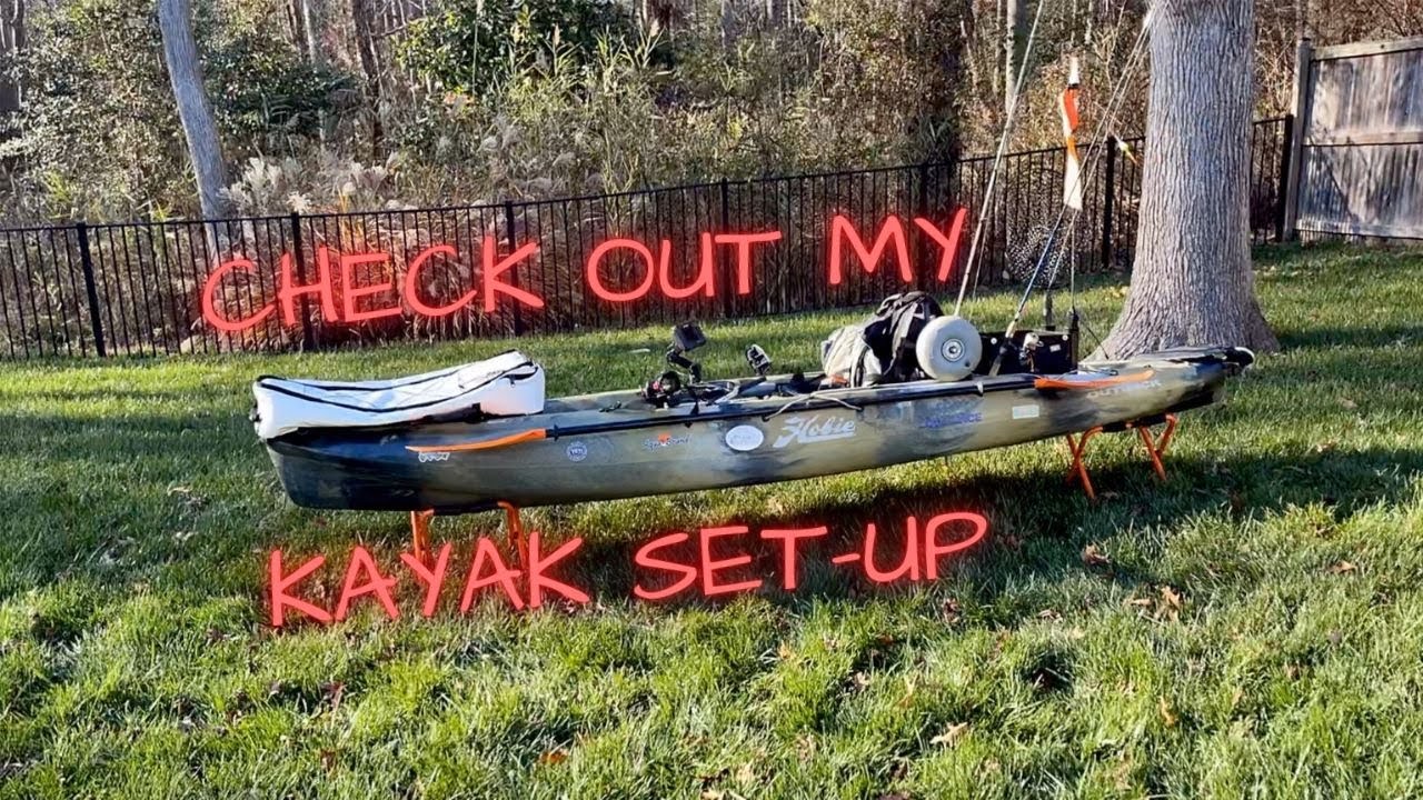 2018 Hobie Outback setup, basic rigging for kayak fishing