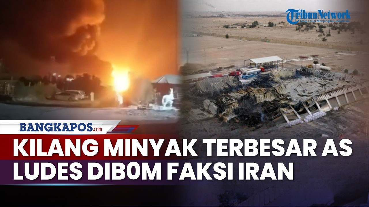 Rangkuman Perang Timur Tengah: Pangkalan AS Porak-Poranda, Gudang Minyak Terbesar di Dunia Hancur