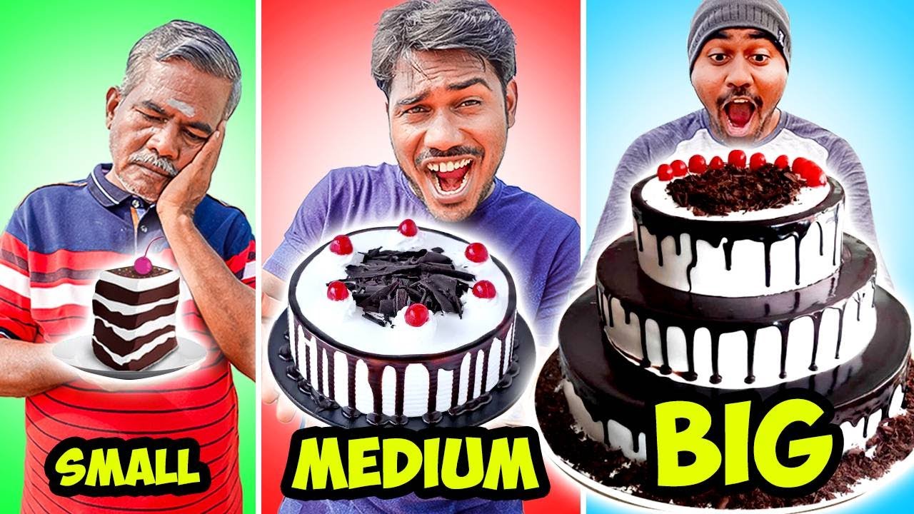 Big, Medium, Small Food Challenge