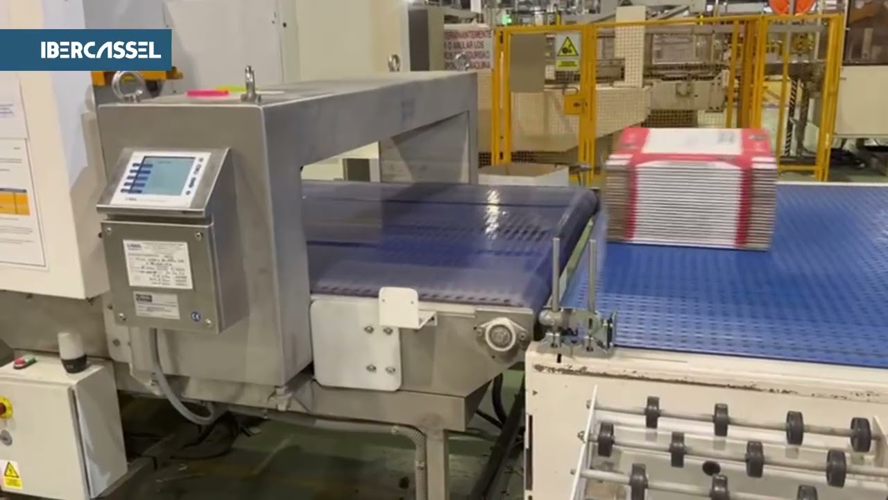 Calibración de detector de metales Ibercassel para cajas de cartón | Control de calidad en embalaje.