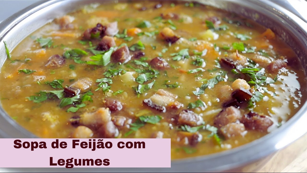 SOPA DE FEIJÃO COM LEGUMES.RECEITA QUENTINHA PARA O INVERNO.