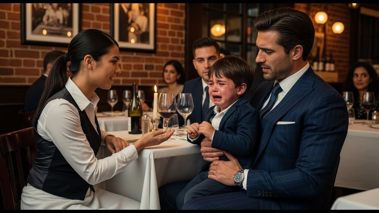 El bebé del jefe mafioso no dejaba de llorar — hasta que la mesera nueva susurró: 