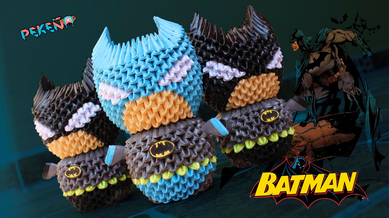 Batman 3D Origami | Pekeño 💜