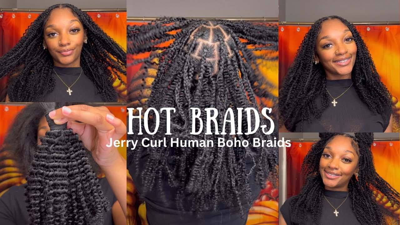 JERRY CURL BOHO BRAIDS FT @Hot-Braids