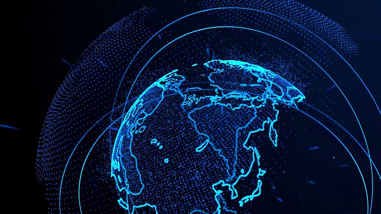 After effects +Trapcode particle earth - Best New