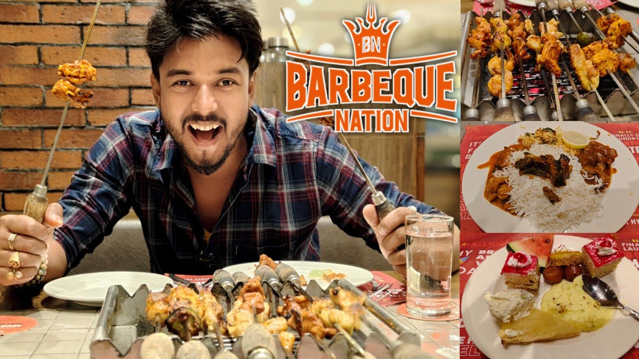 Food vlog with WIFE || BARBEQUE NATION || Unlimited Food