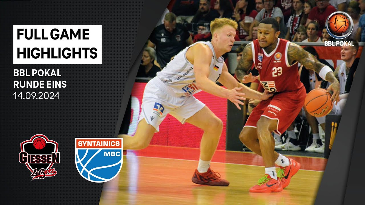 GIESSEN 46ers vs. SYNTAINICS MBC - Full Game Highlights - BBL Pokal 1. Runde - 14.09.2024