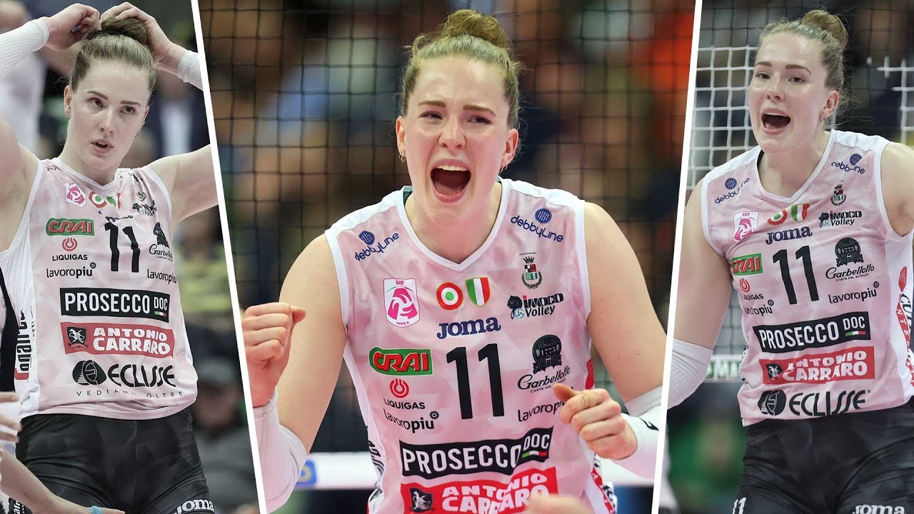 POWERFUL BELLA HAAK, 34 POINTS & Top Scorer in Game-1 Final Scudetto Conegliano - Scandicci