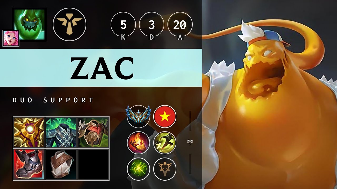Zac Support vs Nautilus - VN Challenger Patch 25.13