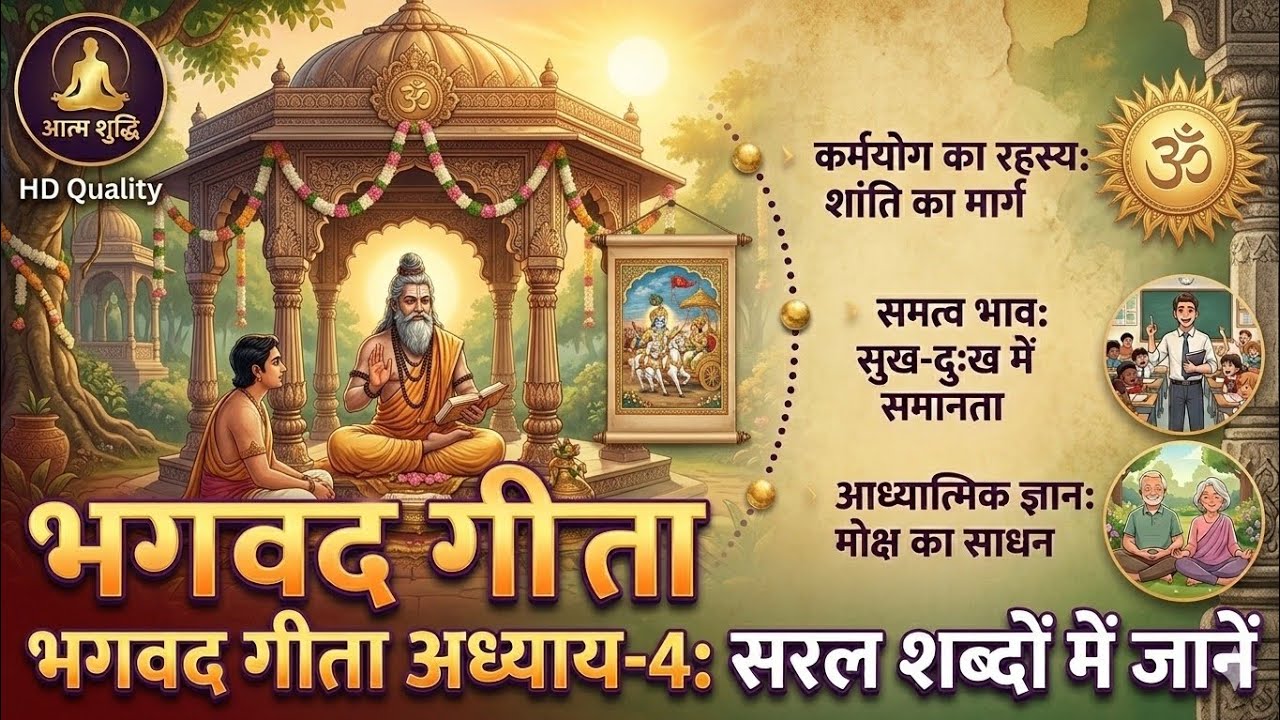 गीता अध्याय-4 ज्ञान, कर्म और संन्यास का रहस्य 