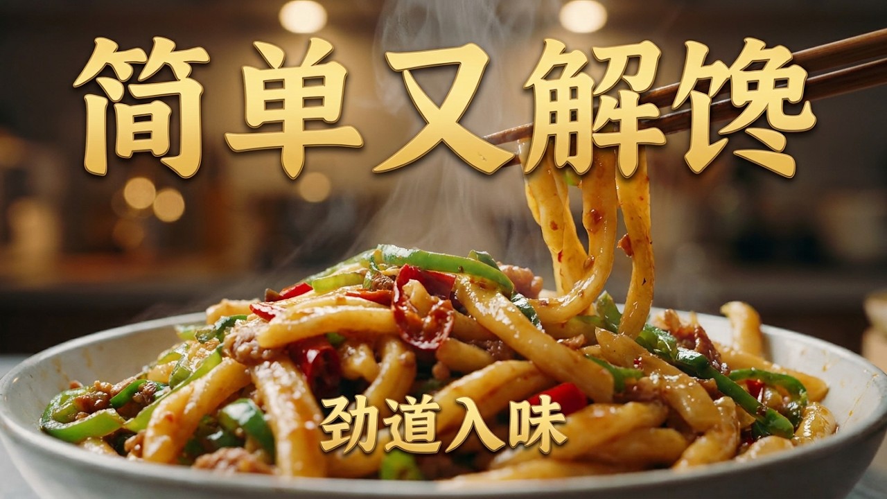 簡簡單單剪刀面，味道可不簡單！自己下廚做飯菜之剪刀面