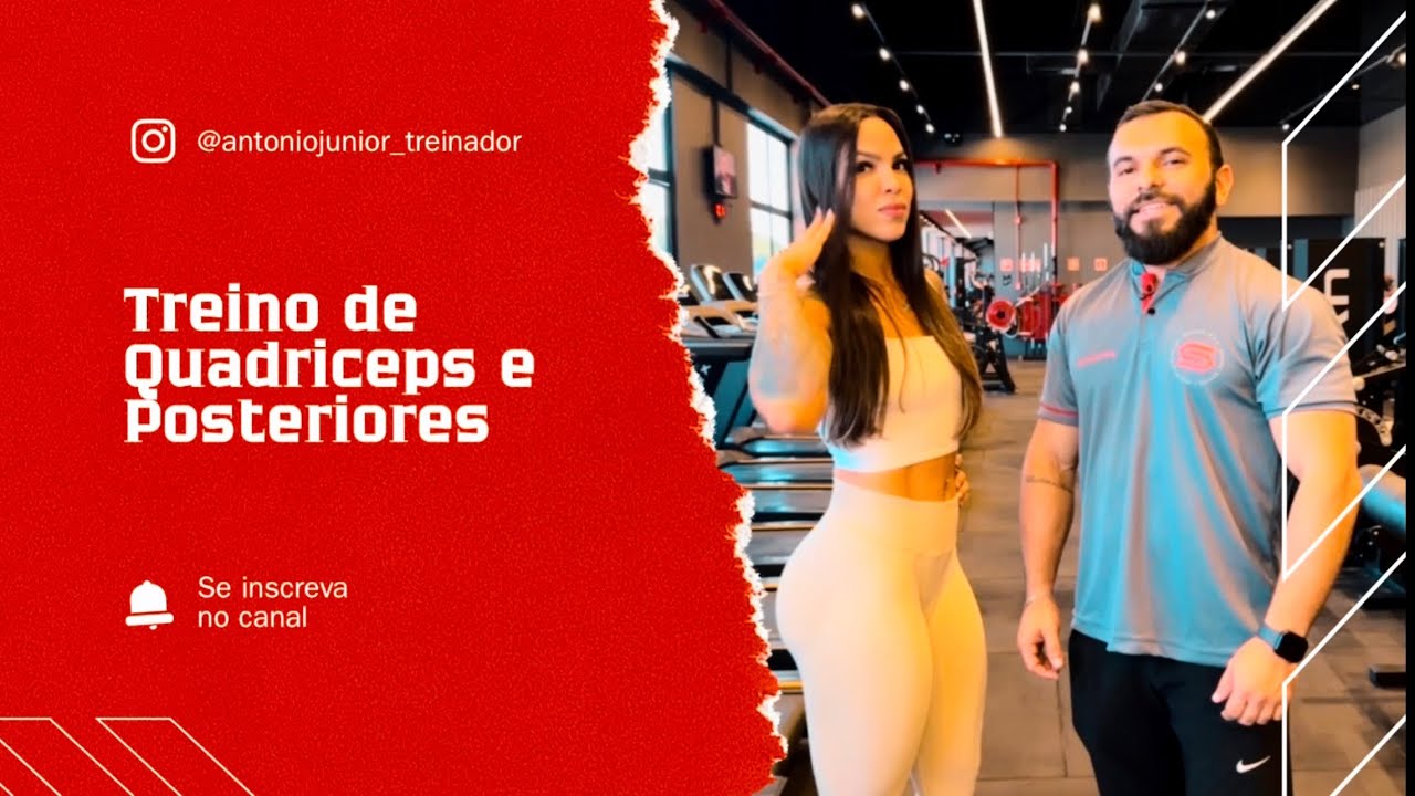TREINO DE QUADRICEPS E POSTERIORES - #TeamAJ