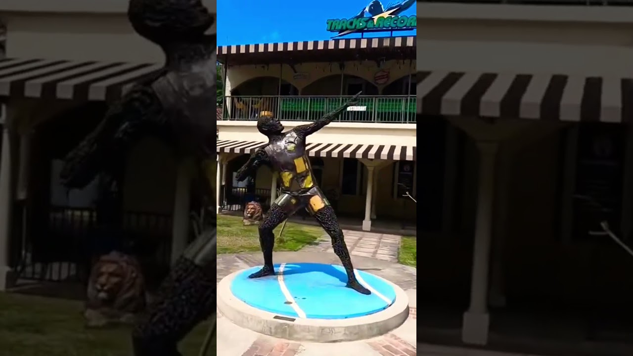 Cool Places to eat in Montego Bay ✨☀️🇯🇲 Usain Bolts Tracks and records resturant ✨ #shorts
