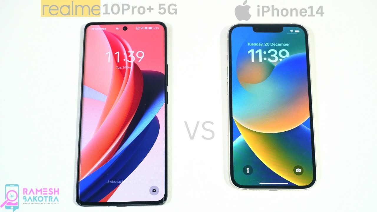 Realme 10 Pro Plus 5g vs Apple iPhone 14 SpeedTest and Camera Comparison