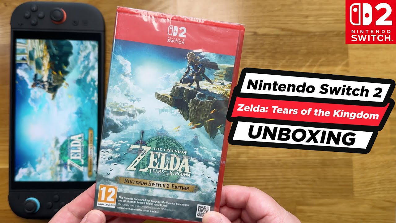 UNBOXING The Legend of Zelda: Tears of the Kingdom Nintendo Switch 2 Edition