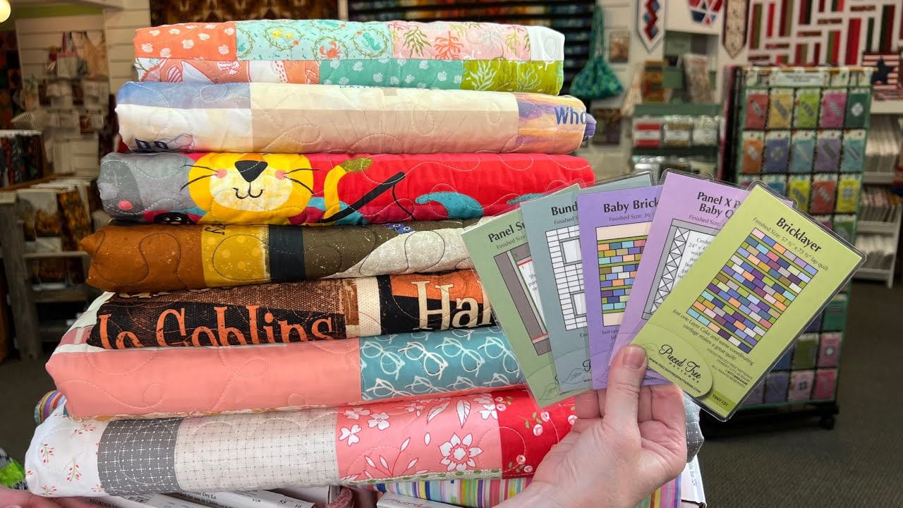 5 NEW Tiny Ones Patterns are making their debut!  Great patterns for panels, pre-cuts, & Fat 1/4's!
