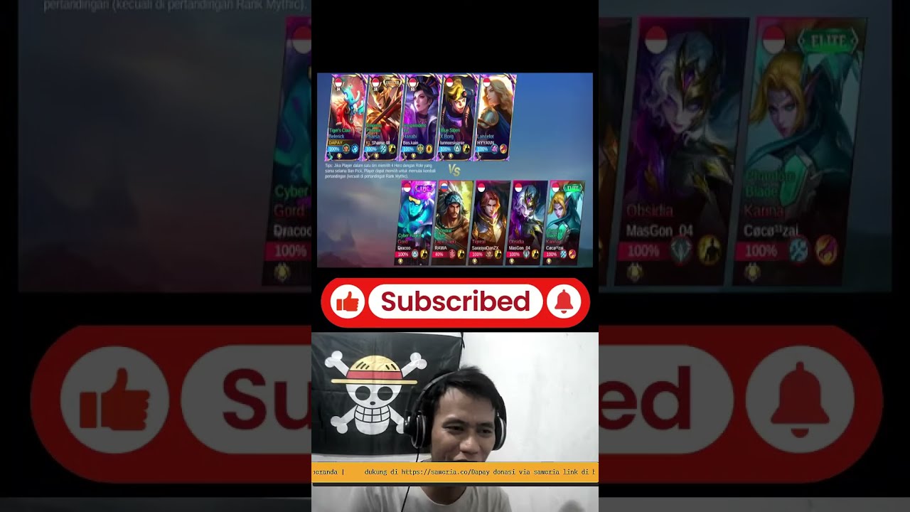 live mobile legend free mabar sampe end live