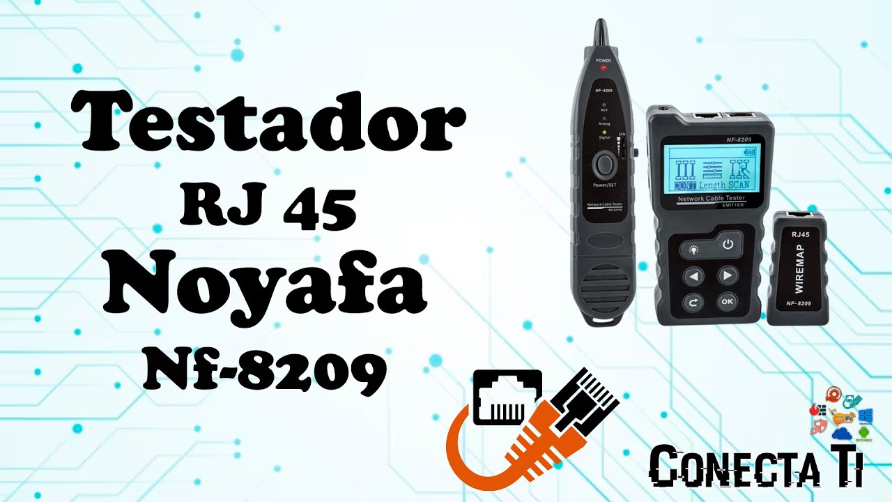 Testador de Cabo De Rede Rj45 Noyafa Nf-8209