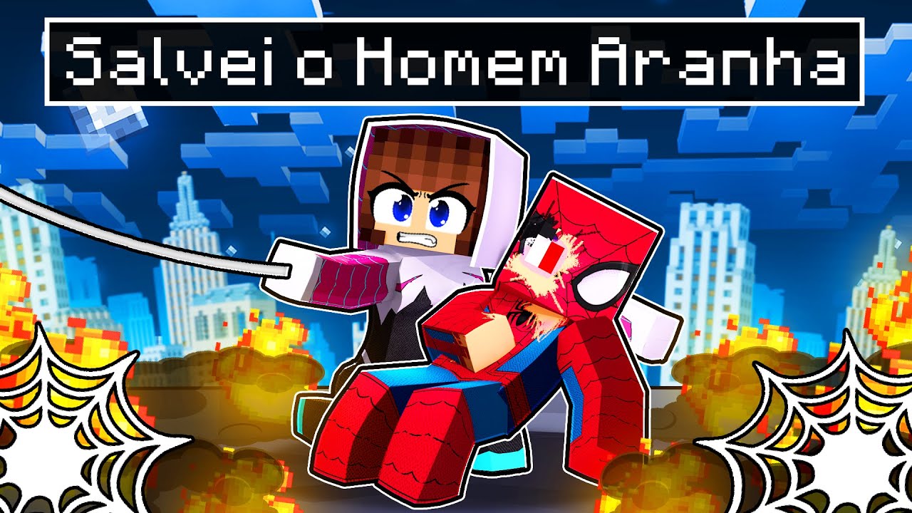 Miika SALVOU o HOMEM ARANHA no Minecraft ◂Miika▸