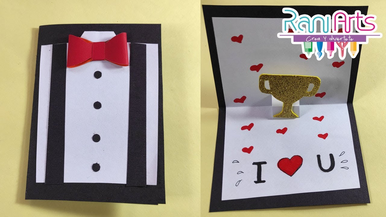 Haz una tarjeta fácil y rápida para PAPÁ - DIY - easy Father's Day card