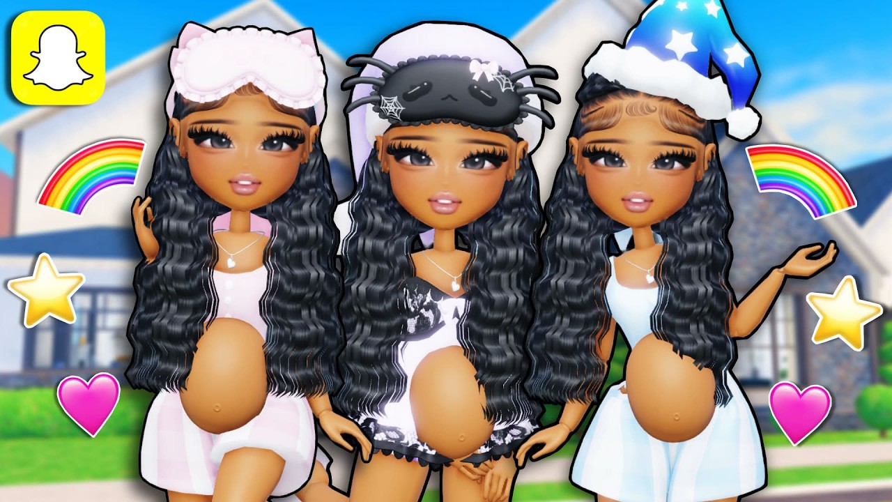 REALISTIC PREGNANT TRIPLETS MORNING ROUTINE | Roblox Life Together Rp Snapchat