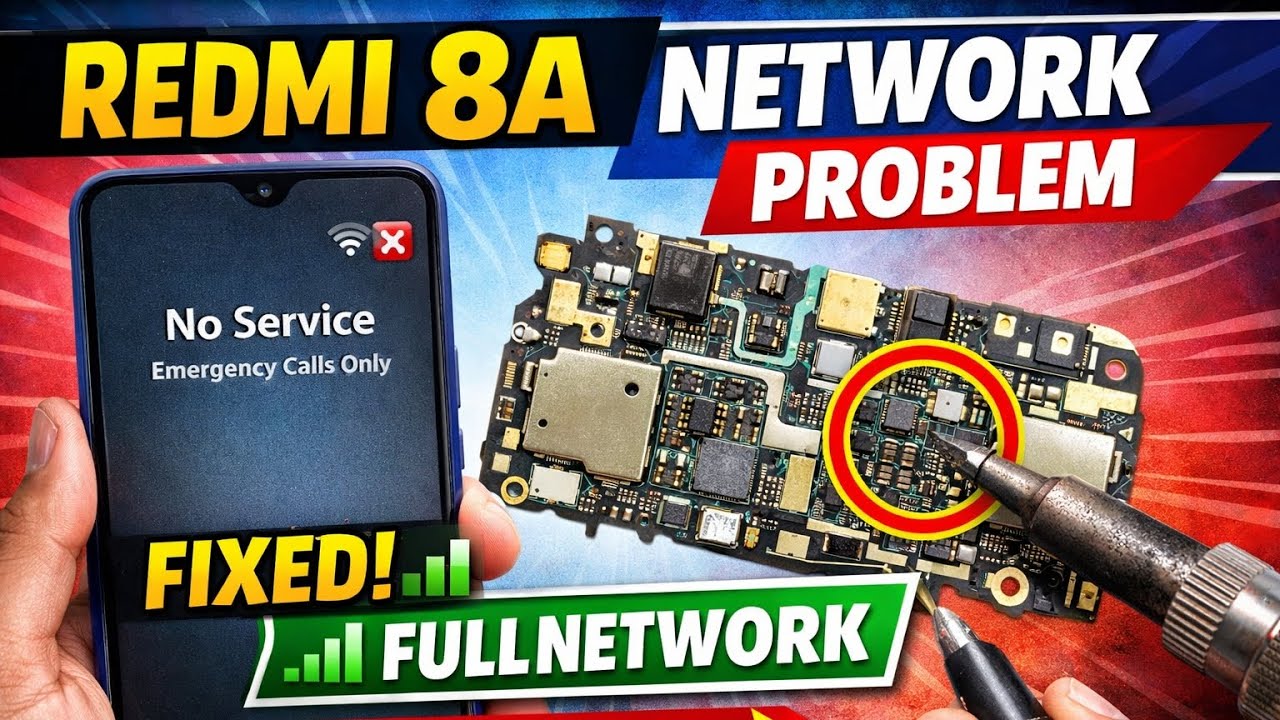 Redmi 8A Network Problem Repair | No Signal Fix Full Process 📶