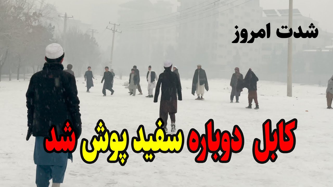 دومین برف شهر کابل