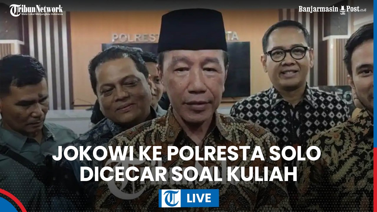 LIVE: Jokowi Diperiksa di Polresta Solo terkait Kasus Ijazah Palsu, Dicecar soal Kuliah di UGM