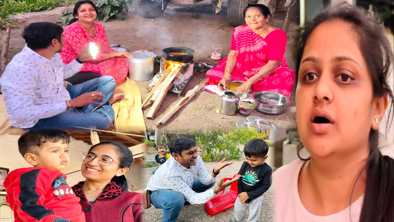 Desi Van bhojan family ke saath | Mama ke ghar ki moj
